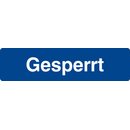 Schwimmbadschild - Gesperrt -