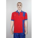 Poloshirt rot/blau für Damen und Herren L