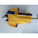 Poloshirt gelb/blau für Damen und Herren L