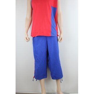 Caprihose Blau/ Rot XXXL