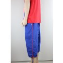 Caprihose Blau/ Rot XXXL