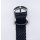 Perlon-Armband mit Metall-Dornschliesse schwarz Standard 11 mm Breit
