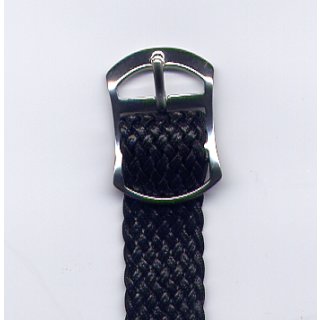 Perlon-Armband mit Metall-Dornschliesse orange Standard 11 mm Breit