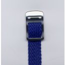 Perlon-Armband mit Metall-Klemmschließe grau Standard  11 mm breit