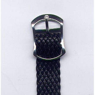 Perlon-Armband für Transponder mit Edelstahldornschließe 16 mm grün Standard