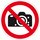 Verbotszeichen "Fotografieren verboten"