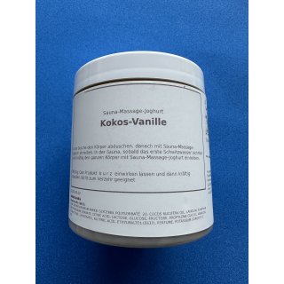 KokusVanille Sauna Massage Joghurt 500 gr