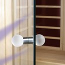 Türknauf-Set für Dampfbad doppelseitig aus Glas