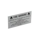 Warnschild "Brandgefahr" D, Aluminium 2-Farbig