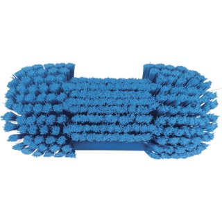 Waschbürste mit Drehgelenk 24 cm weich/gesplisst mit Wasserdurchlauf, blau