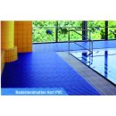 Badestandmatten Hart PVC 100 cm Breite Standardfarben Blau
