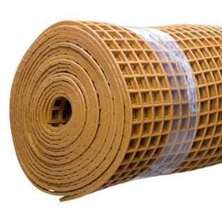Kunststoff Sauna-Gittermatte 100 cm Beige